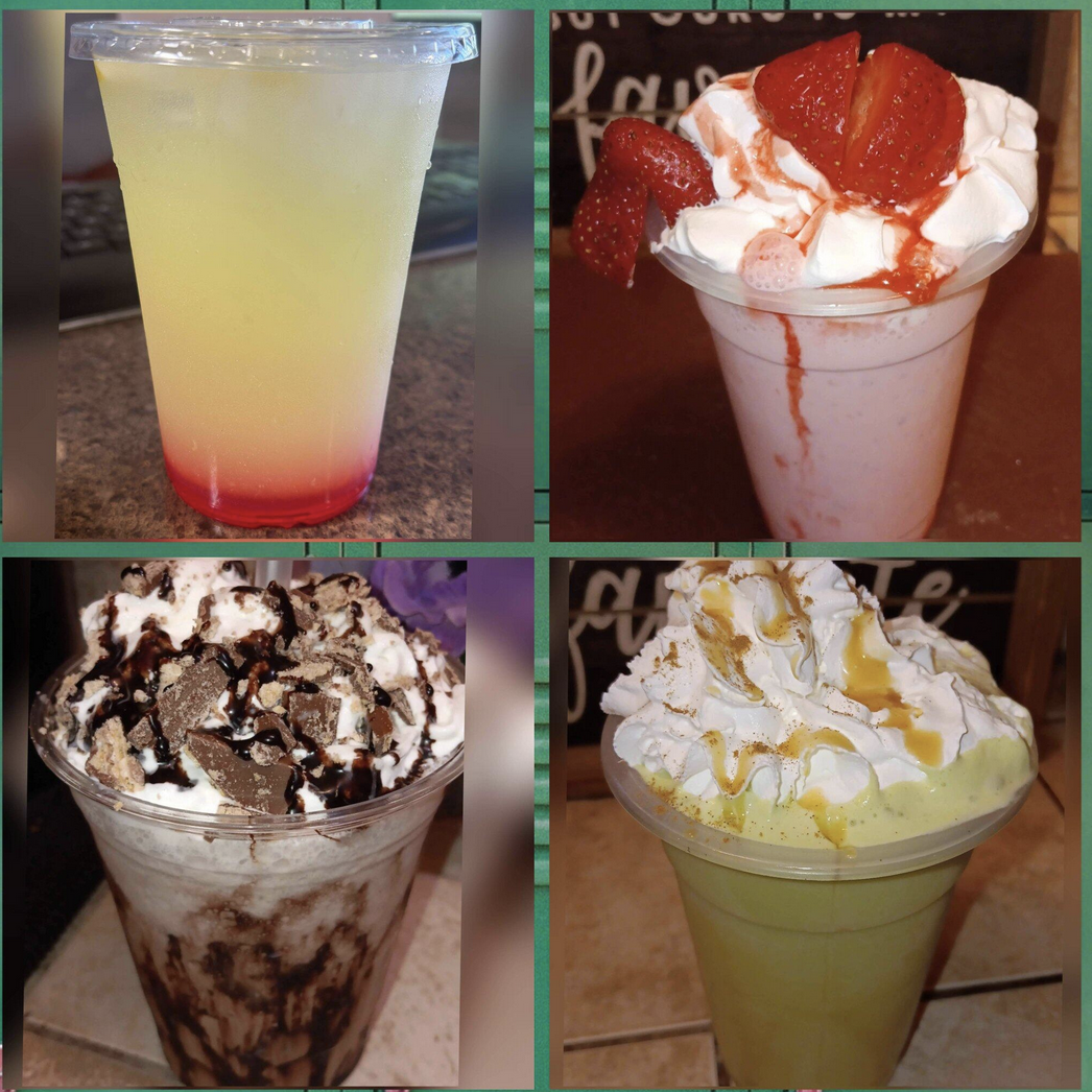 Milkshakes and lemonade refreshers